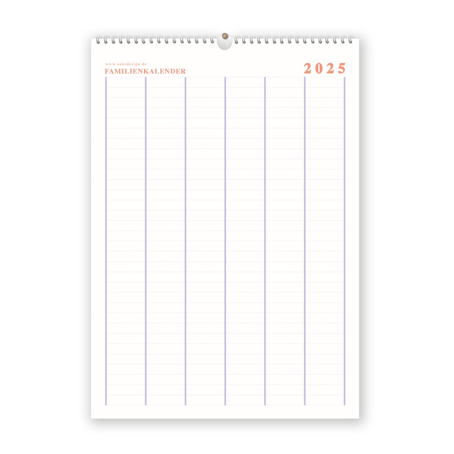 Familienkalender - PEACH 2025
