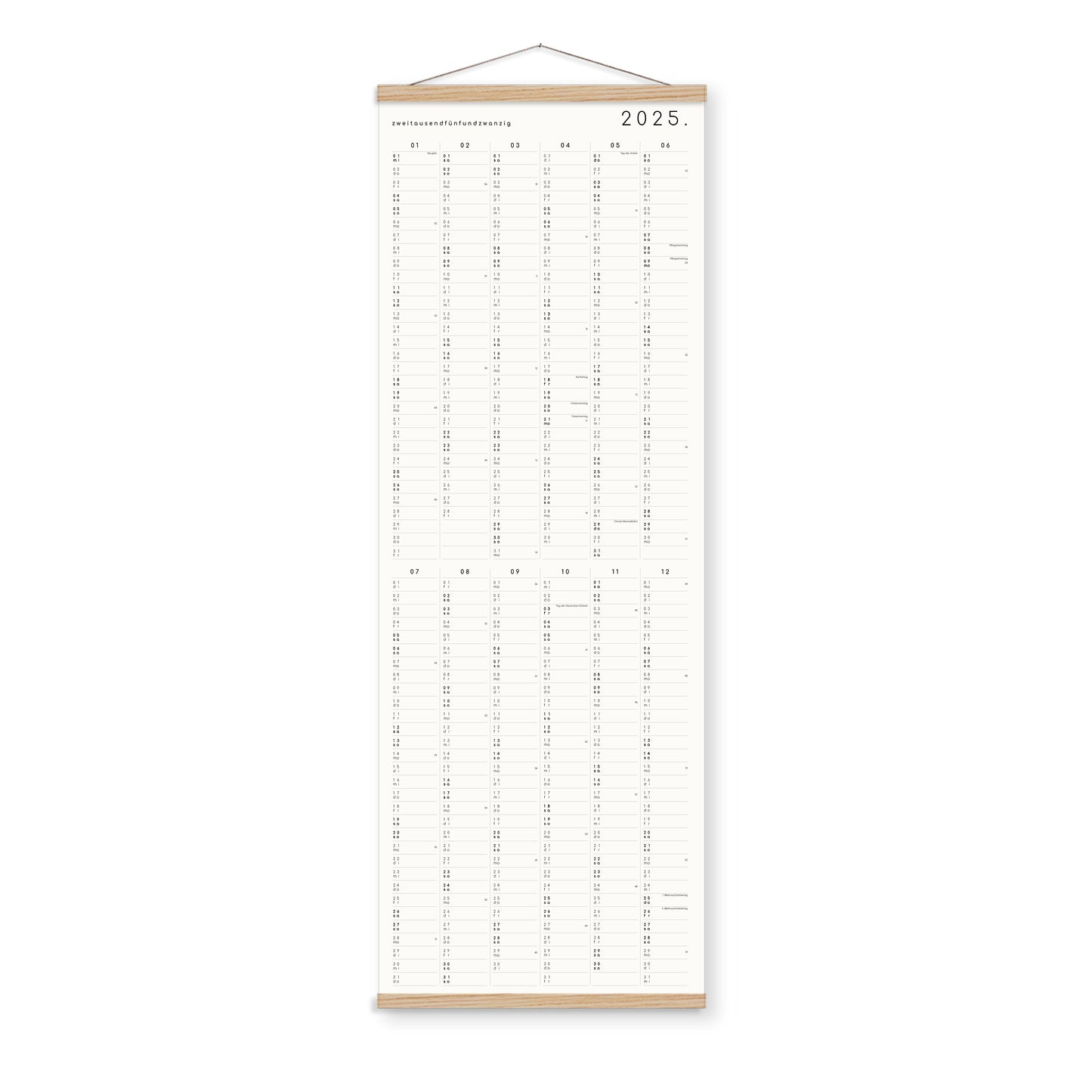 Kalender 2025 - Din lang