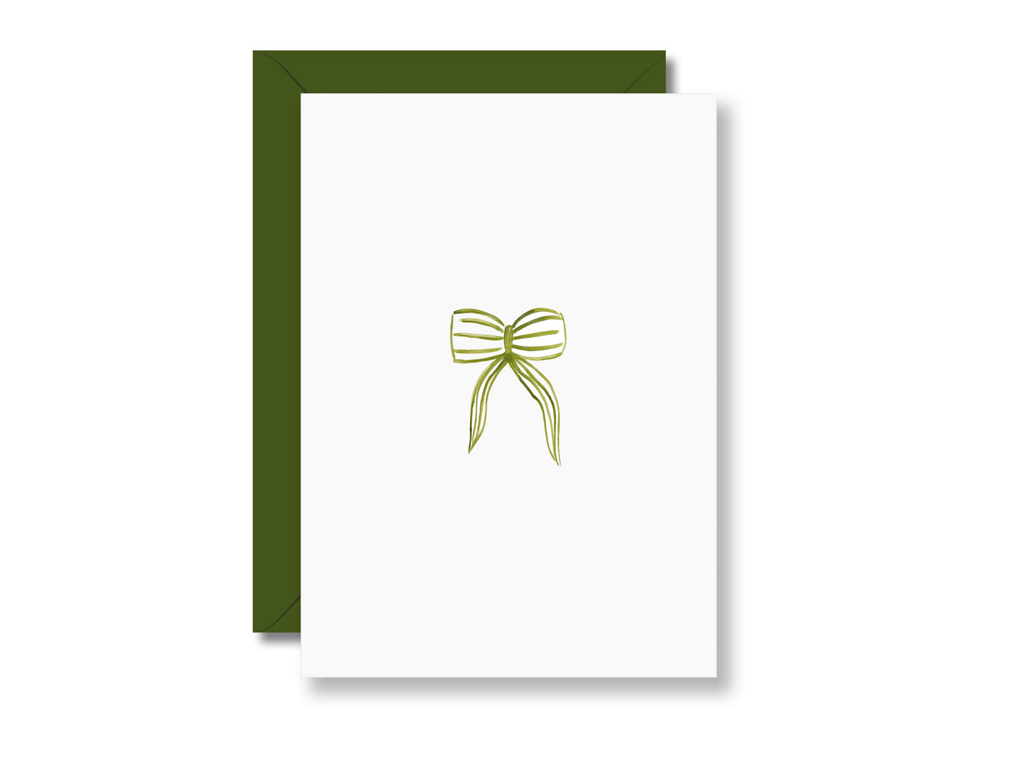 Schleife, grün| Postkarte