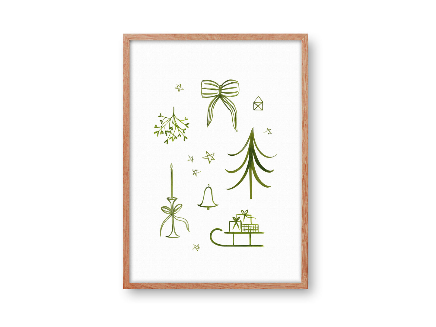 Weihnachtsbaum Poster A4, A3