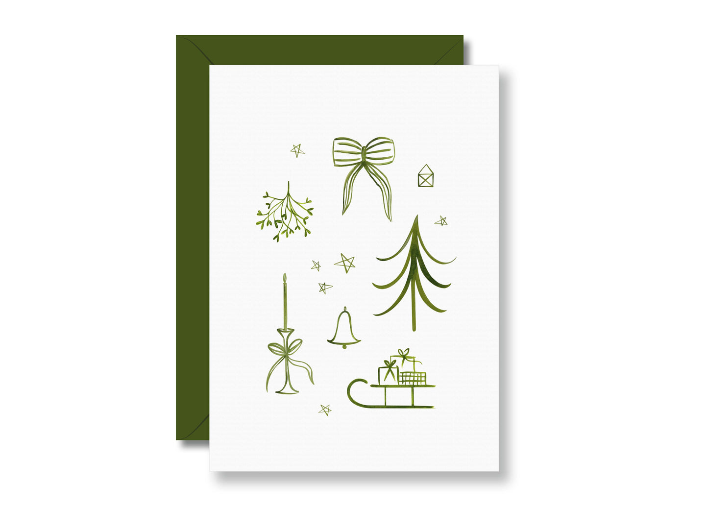 Weihnachtsmotive | Post- oder Klappkarte