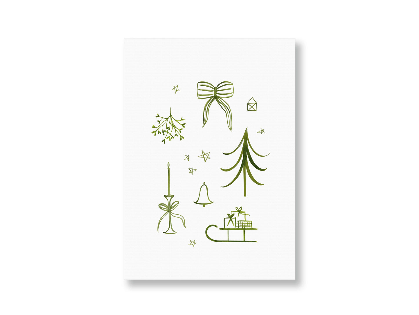 Weihnachtsmotive | Post- oder Klappkarte