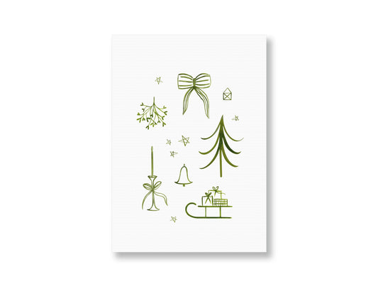 Weihnachtsmotive | Post- oder Klappkarte