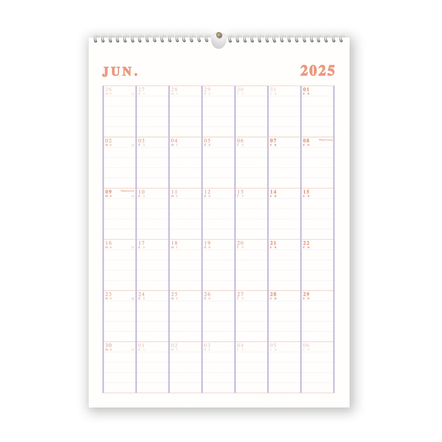 Kalender - PEACH 2025