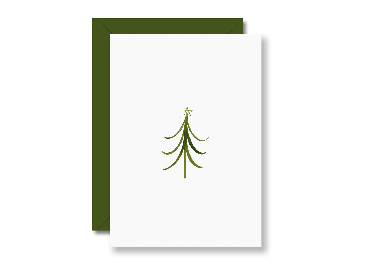 Tannenbaum mit Stern | Postkarte