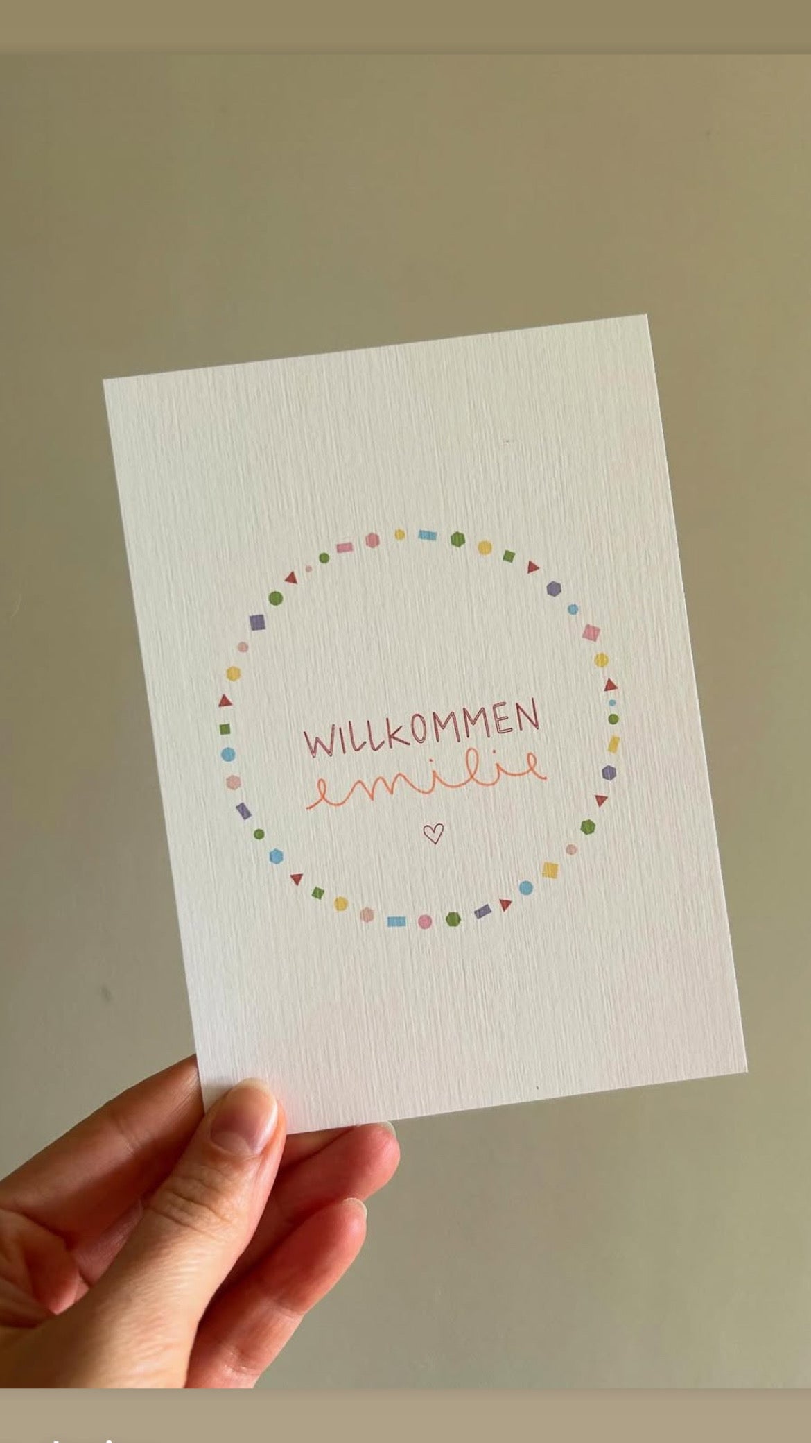 Willkommen Baby | Postkarte