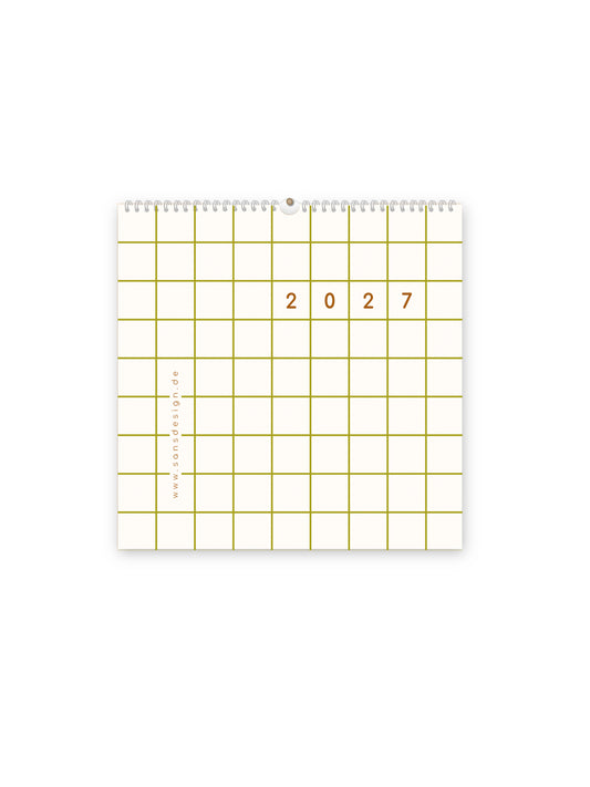 Kalender 2027 - kariert