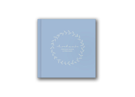 Gästebuch für Hochzeiten - hellblau