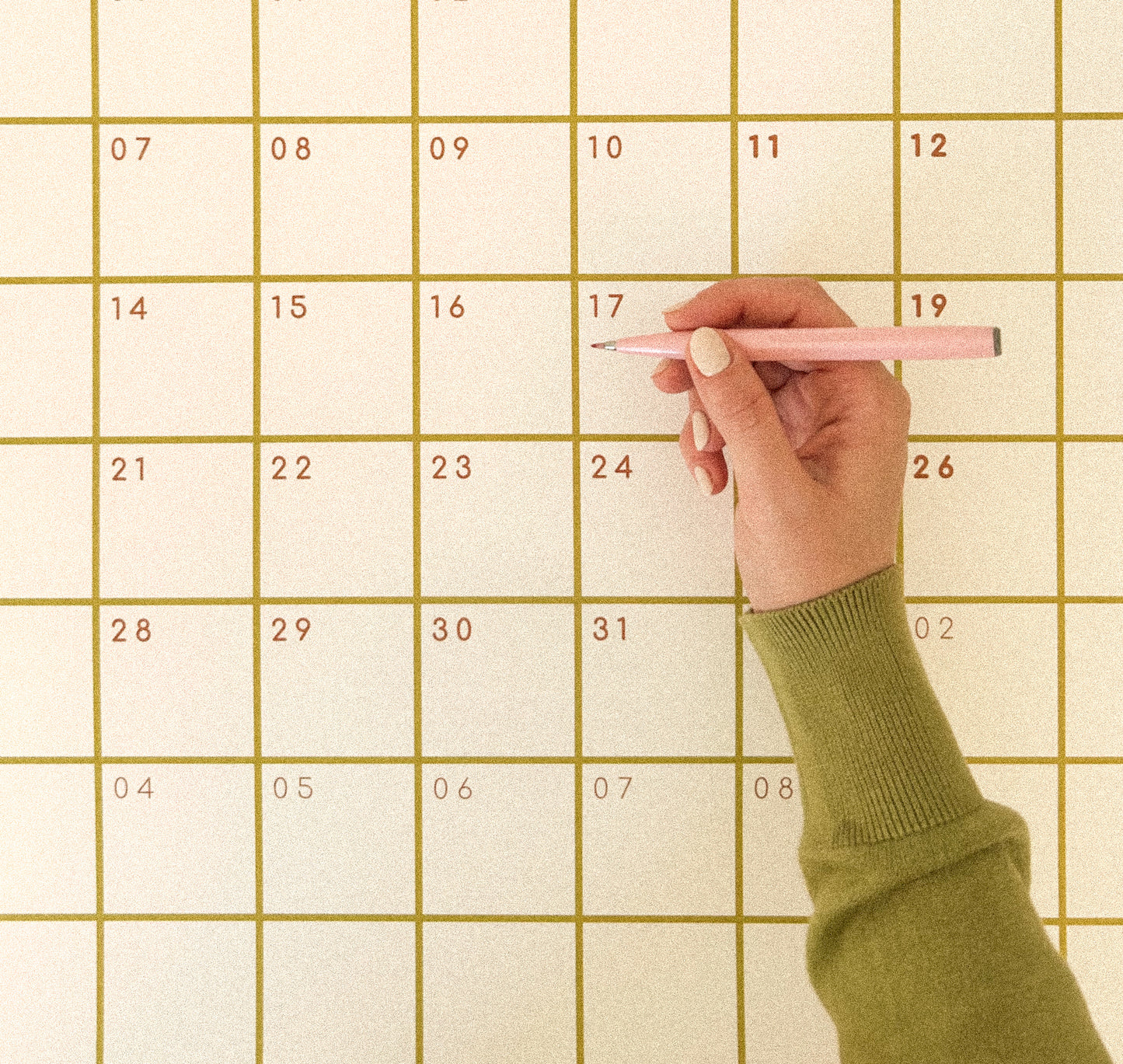 Kalender 2027 - kariert