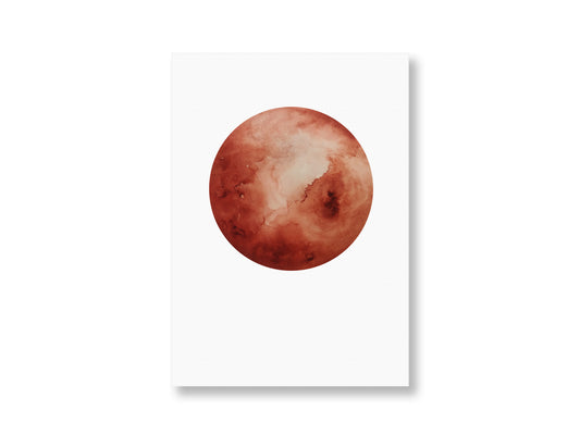 Mond Orange | Postkarte