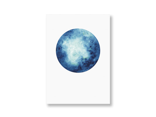 Mond Blau | Postkarte