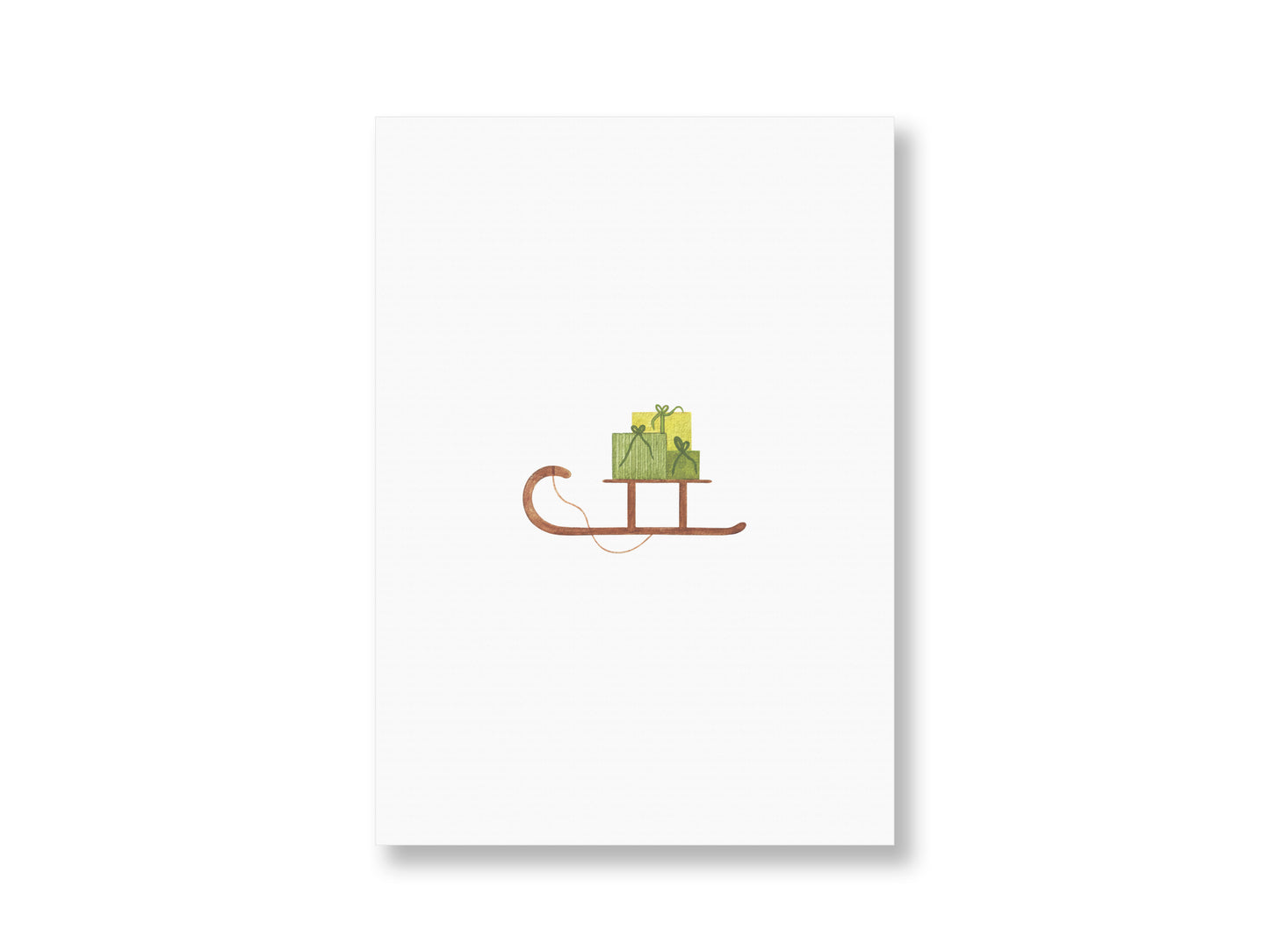 Schlitten | Postkarte