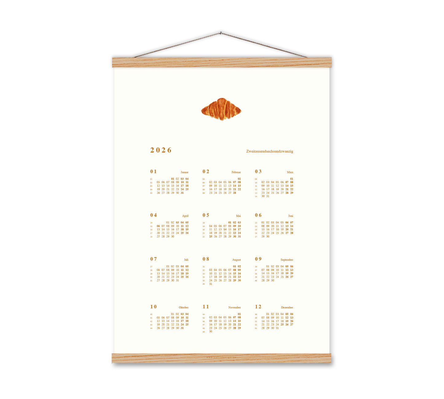 JAHRESÜBERSICHT 2026 - Croissant
