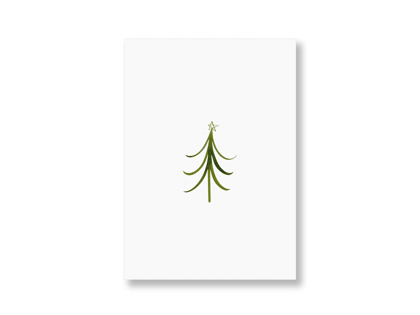 Tannenbaum mit Stern | Postkarte