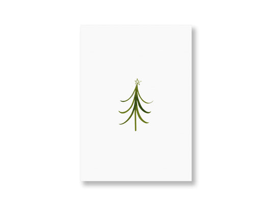 Tannenbaum mit Stern | Postkarte